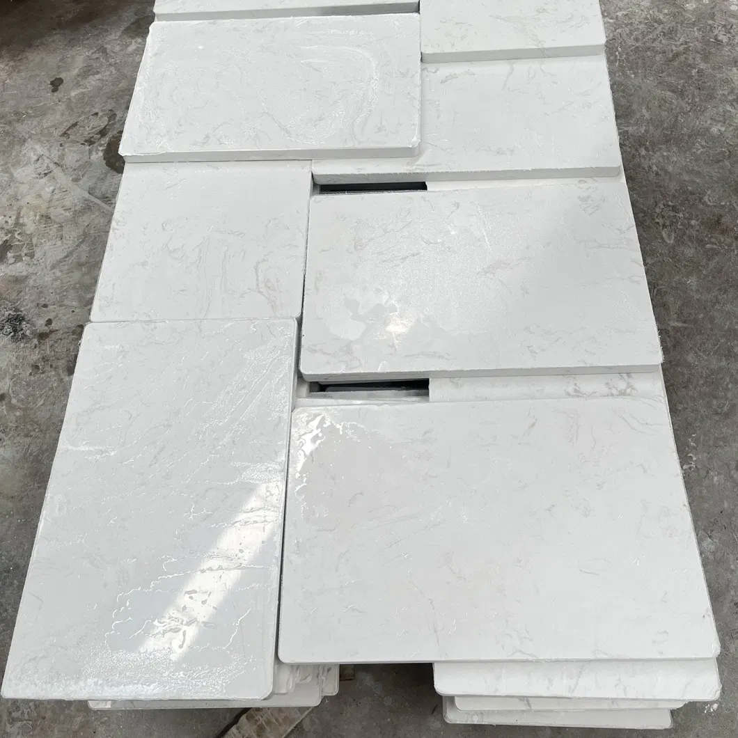 Quartz Artificial Stone Slab Countertop Artificial White Quartz Countertop Quartz Slab Carrara